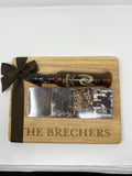 Engraved Wood Meat Board filled with mishloach manos