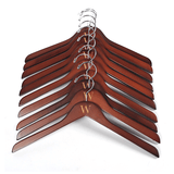 Engraved Wooden Coat Hangers Set