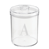 Engraved Lucite Round Cookie Jar with Cover - Large