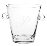 Engraved Glass Ice Bucket 7"