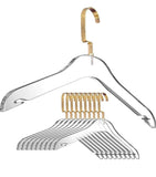 Engraved Lucite Hangers with gold or silver hook